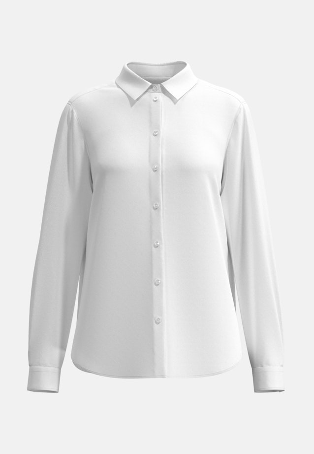 lange Arm Popeline Shirtblouse in Wit |  Seidensticker Onlineshop