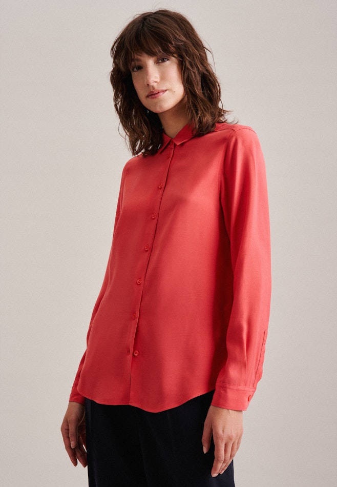 Long sleeve Poplin Shirt Blouse in Pink | Seidensticker online shop