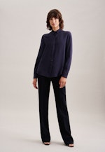 Poplin Shirt Blouse in Dark Blue |  Seidensticker Onlineshop