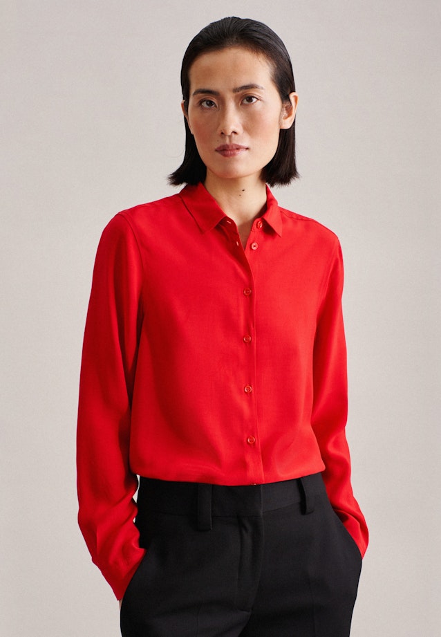 Poplin Shirt Blouse in Red |  Seidensticker Onlineshop