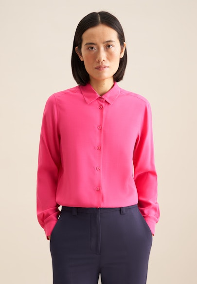 Hemdbluse aus Viskose regular fit in Red |  Seidensticker Onlineshop