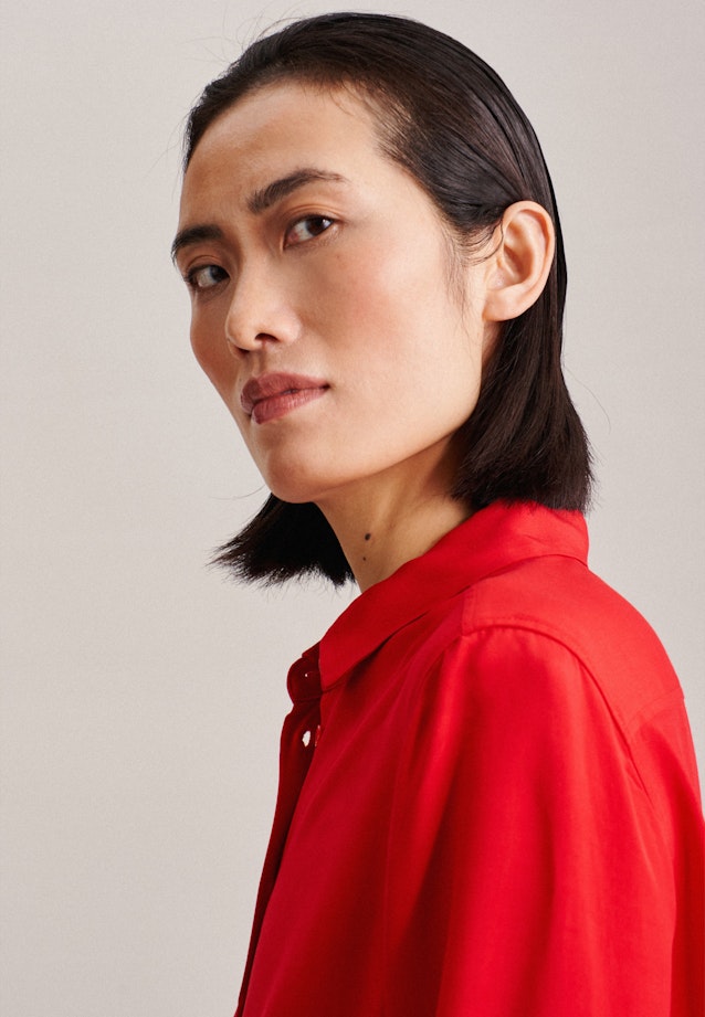 Poplin Shirt Blouse in Red |  Seidensticker Onlineshop