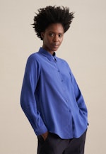 Collar Shirt Blouse in Medium Blue |  Seidensticker Onlineshop