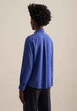 Collar Shirt Blouse in Medium Blue |  Seidensticker Onlineshop