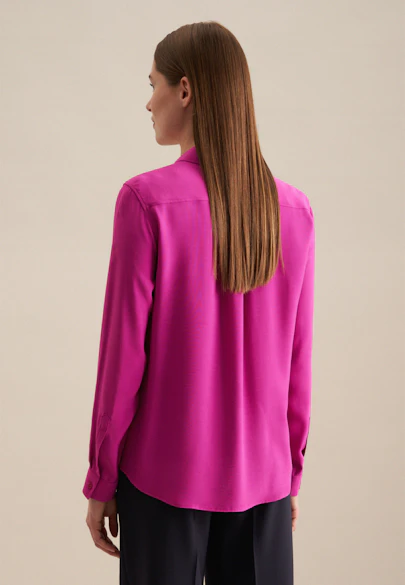 Hemdbluse aus Viskose regular fit in Lila |  Seidensticker Onlineshop