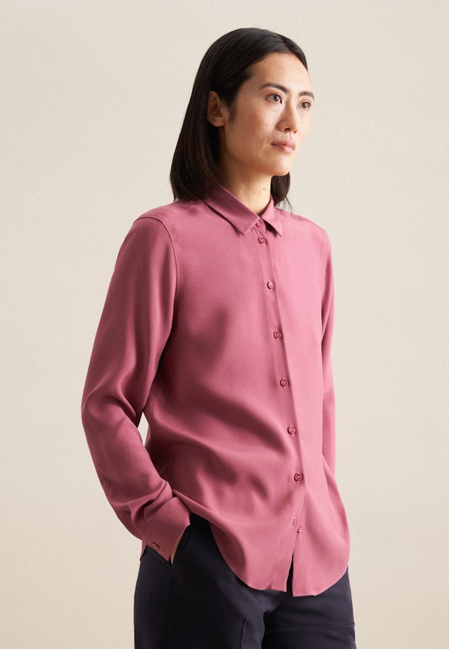 Collar Shirt Blouse in Purple |  Seidensticker Onlineshop