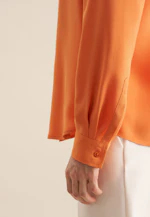 Hemdbluse aus Viskose regular fit in Orange |  Seidensticker Onlineshop