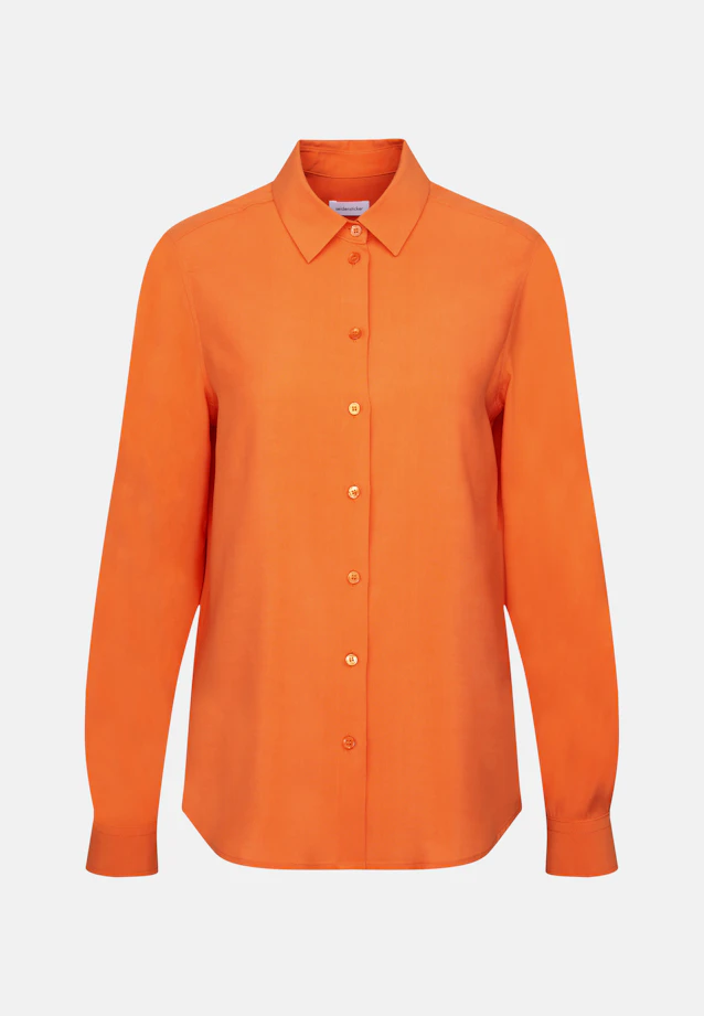 Hemdbluse aus Viskose regular fit in Orange |  Seidensticker Onlineshop