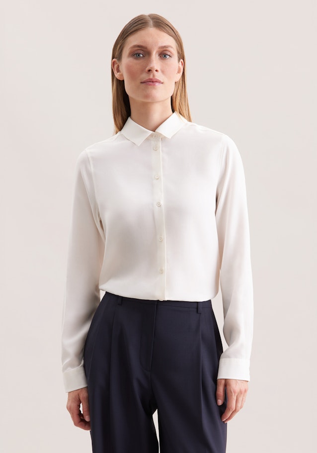 Hemdbluse aus Viskose regular fit in Ecru | Seidensticker Onlineshop
