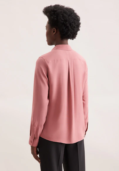 Chemise blouse en viscose regular in Rose Fuchsia |  Seidensticker Onlineshop