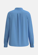Hemdbluse aus Viskose regular fit in Mittelblau |  Seidensticker Onlineshop