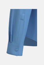 Hemdbluse aus Viskose regular fit in Mittelblau |  Seidensticker Onlineshop