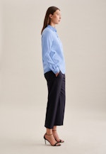 Hemdbluse aus Viskose regular fit in Mittelblau |  Seidensticker Onlineshop