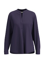 Regular Fit Viscose Tunic in Dark Blue |  Seidensticker Onlineshop