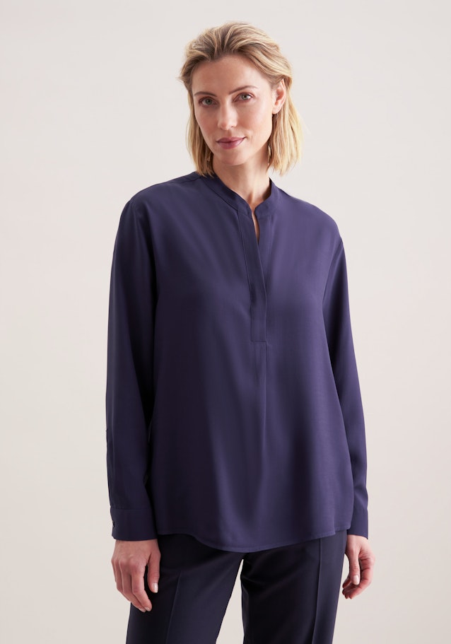 Tunika aus Viskose regular fit in Bleu Foncé | Seidensticker Onlineshop