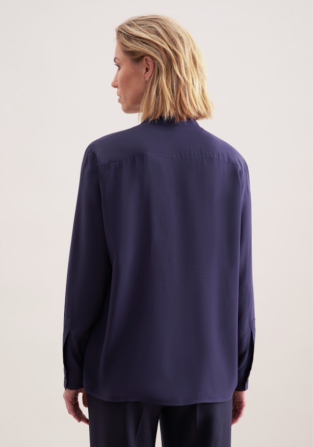 Tunika aus Viskose regular fit in Bleu Foncé | Seidensticker Onlineshop