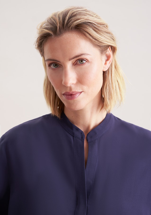Tunika aus Viskose regular fit in Bleu Foncé | Seidensticker Onlineshop