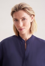 Tunika aus Viskose regular fit in Bleu Foncé |  Seidensticker Onlineshop