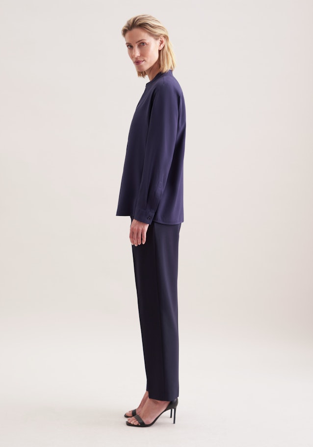 Tunika aus Viskose regular fit in Bleu Foncé | Seidensticker Onlineshop