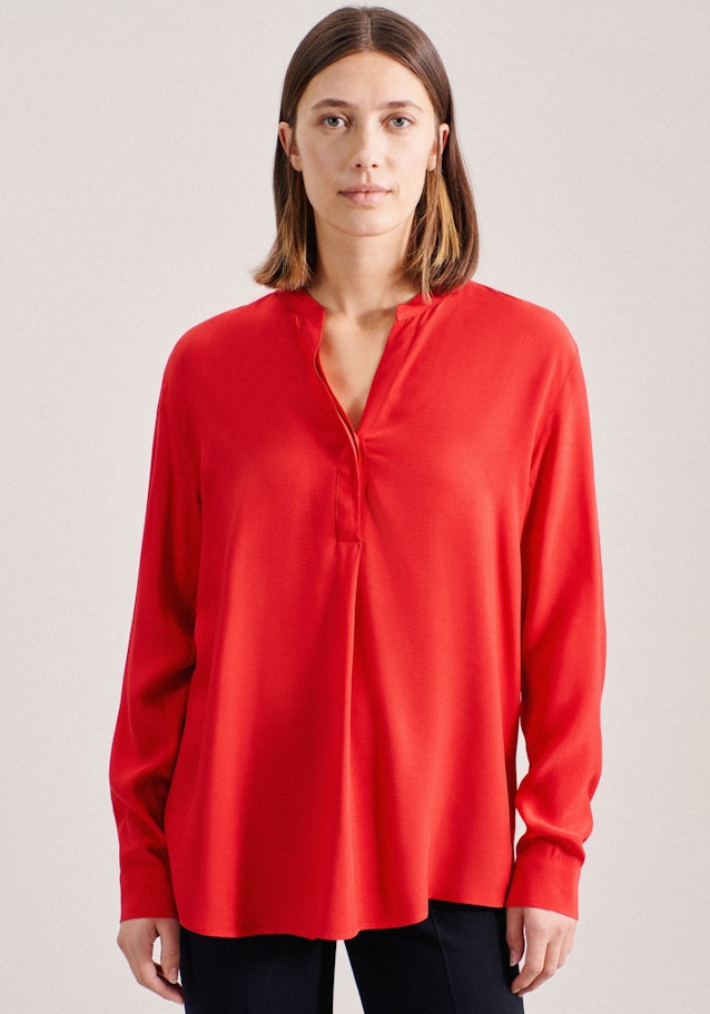 Long sleeve Poplin Tunic in Red |  Seidensticker Onlineshop