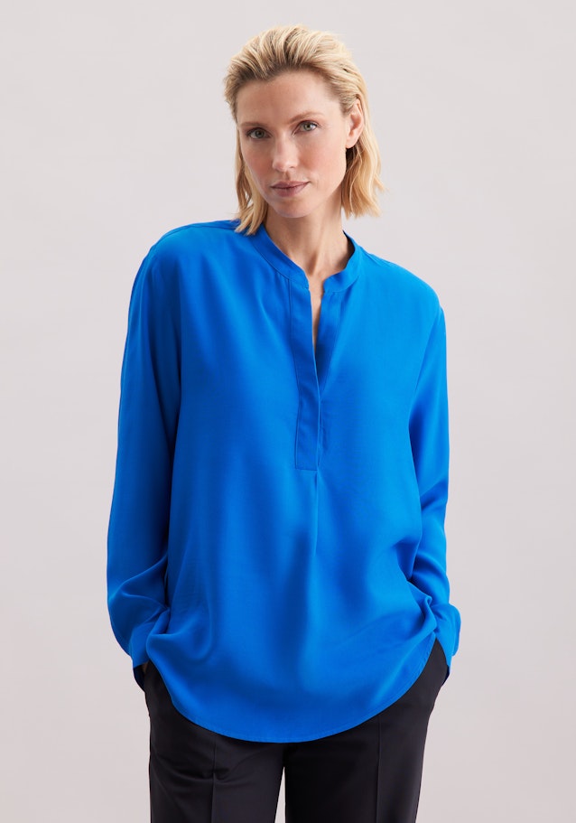 Tunika aus Viskose regular fit in Strahlendes blau | Seidensticker Onlineshop