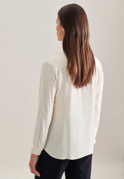 Regular Fit Viscose Tunic in Ecru |  Seidensticker Onlineshop