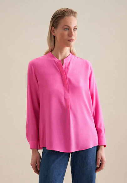 Tunika aus Viskose regular fit in Rosa |  Seidensticker Onlineshop