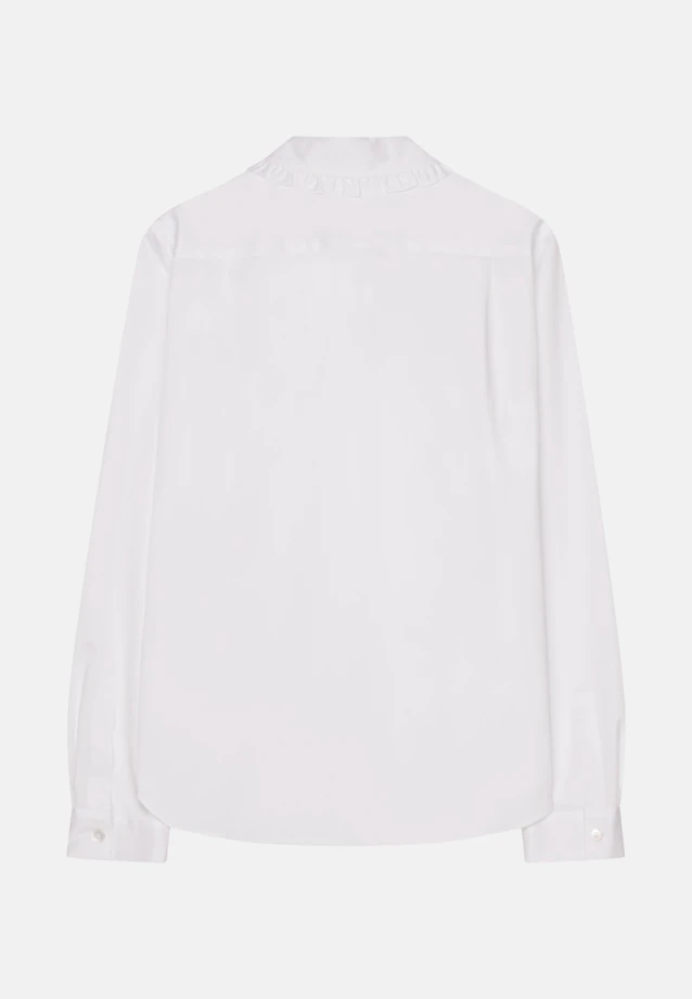 Shirt blouse Uni glossy in White |  Seidensticker Onlineshop