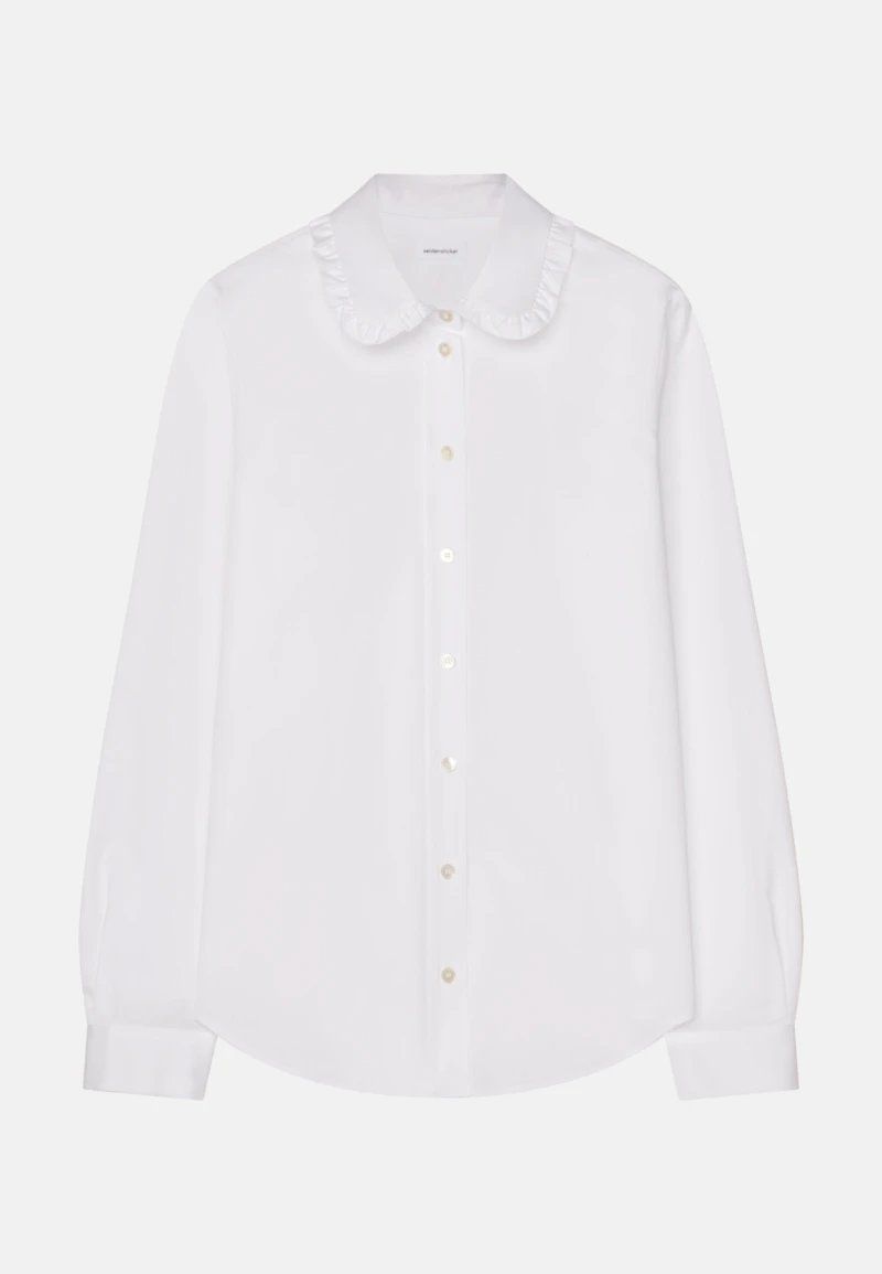 Shirt blouse Uni glossy