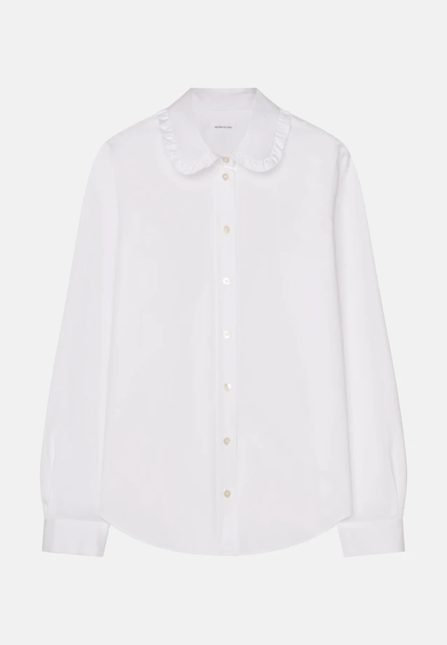 Shirt blouse Uni glossy in White |  Seidensticker Onlineshop