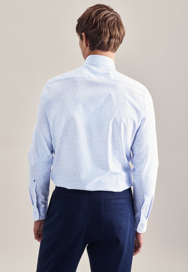 Slim Business Hemd Druck in Hellblau |  Seidensticker Onlineshop