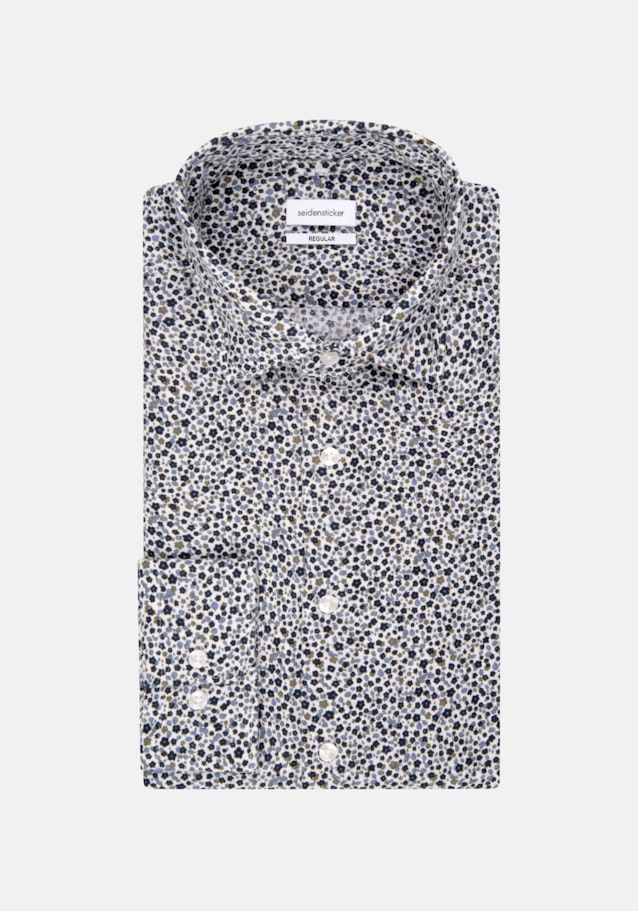 Business Shirt in Regular with Kent-Collar in Dark Blue |  Seidensticker Onlineshop