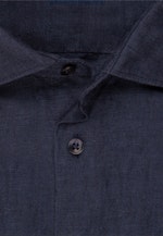 Regular Leinenhemd Uni in Dunkelblau |  Seidensticker Onlineshop