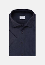 Regular Leinenhemd Uni in Dunkelblau |  Seidensticker Onlineshop