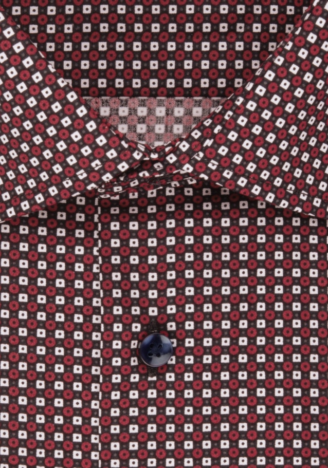 Regular Business Hemd Druck in Rot | Seidensticker Onlineshop