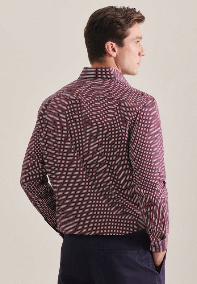 Regular Business shirt Print in Red |  Seidensticker Onlineshop