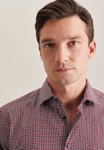 Regular Business shirt Print in Red |  Seidensticker Onlineshop