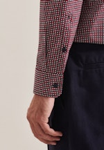 Regular Business shirt Print in Red |  Seidensticker Onlineshop