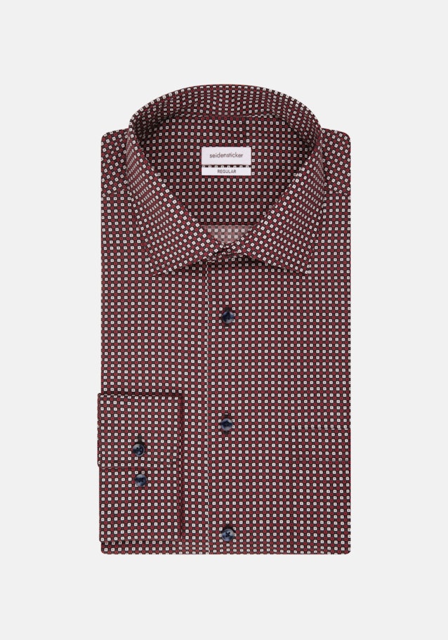 Business Shirt in Regular with Kent-Collar in Red |  Seidensticker Onlineshop