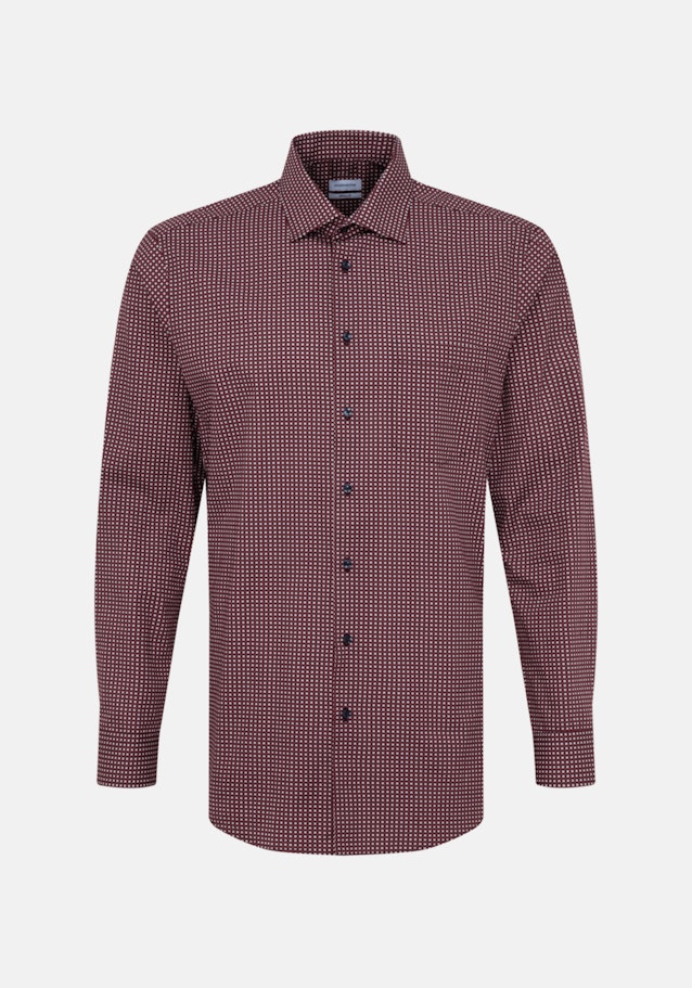 Business Shirt in Regular with Kent-Collar in Red |  Seidensticker Onlineshop