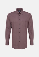 Regular Business shirt Print in Red |  Seidensticker Onlineshop