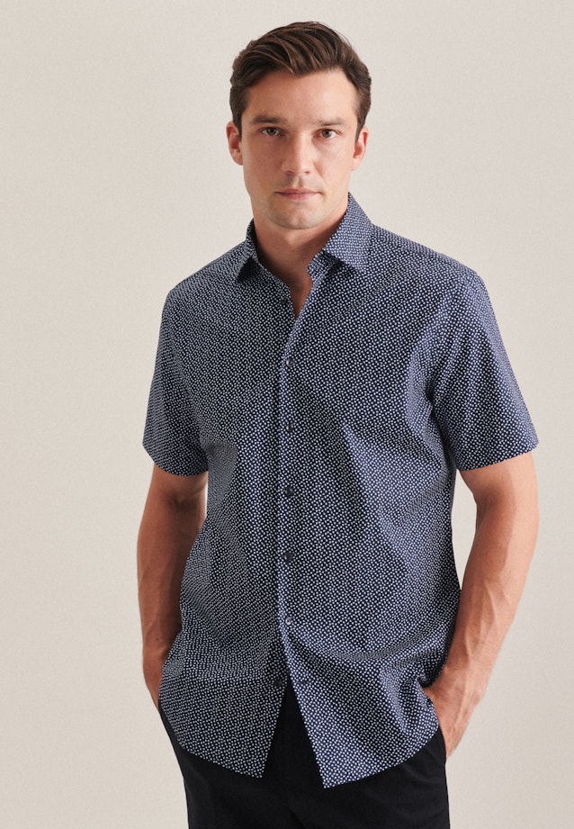 Shaped Chemise d'affaires Imprimé in Bleu Foncé |  Seidensticker Onlineshop