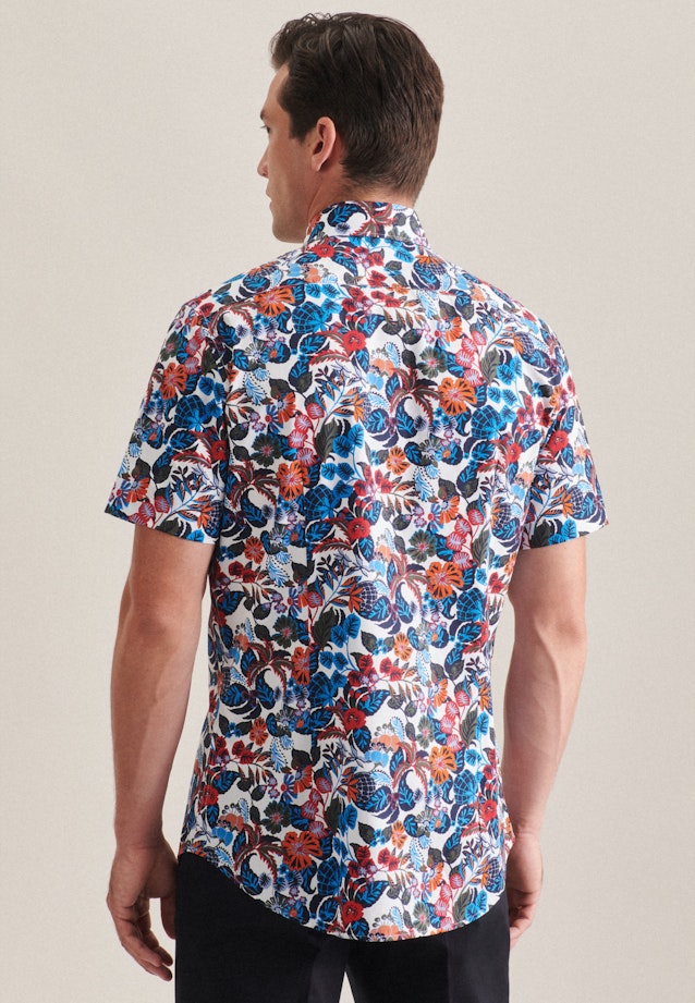 Shaped Business Hemd Druck in Rot |  Seidensticker Onlineshop