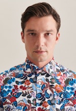 Poplin Short sleeve Business Shirt in Shaped with Kent-Collar in Red |  Seidensticker Onlineshop