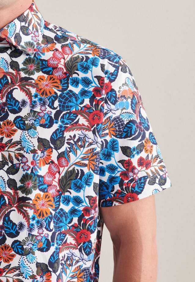 Shaped Business Hemd Druck in Rot |  Seidensticker Onlineshop