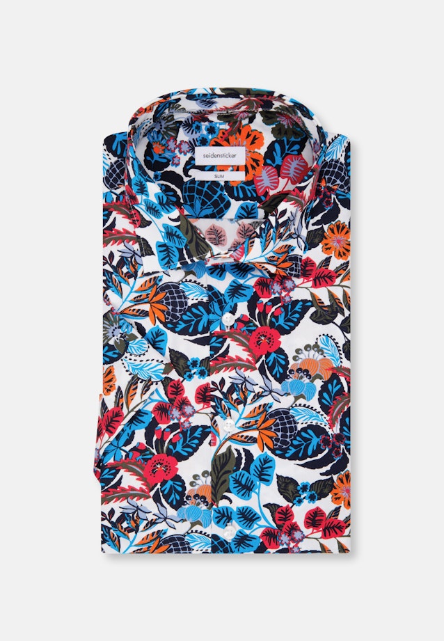 Shaped Business Hemd Druck in Rot |  Seidensticker Onlineshop