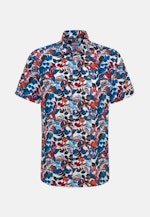 Poplin Short sleeve Business Shirt in Shaped with Kent-Collar in Red |  Seidensticker Onlineshop