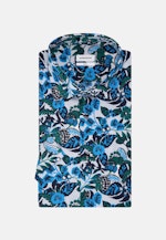 Poplin Short sleeve Business Shirt in Shaped with Kent-Collar in Turquoise |  Seidensticker Onlineshop