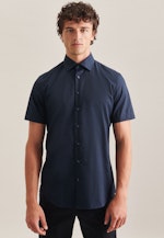 Shaped Business shirt Uni in Dark Blue |  Seidensticker Onlineshop