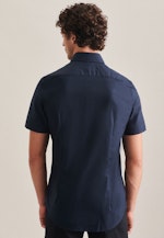 Shaped Business shirt Uni in Dark Blue |  Seidensticker Onlineshop